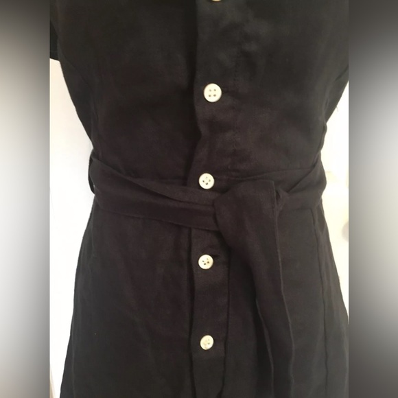 Linen Sun Dress Off-Shoulder Sayulita Sundress - Picture 6 of 12